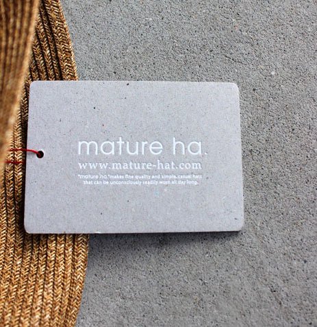 mature ha. / マチュアーハ ボックスハット BOXED HAT grosgrain ribbon - Bowl Pond