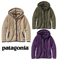 patagonia women's shearling fleece hooded cardigan