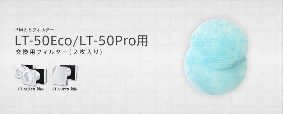 PM2.5フィルター LT-50Eco/LT-50Pro