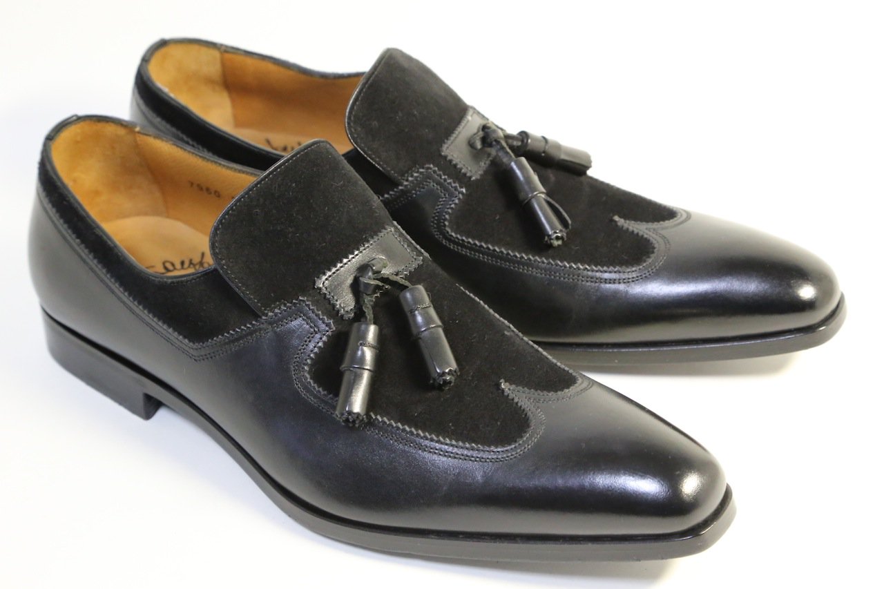 342 ほぼ新品 サントーニ Santoni タッセル ローファー コンビ - SHOESAHOLIC 公式 | 高級靴の買取委託と中古USEDの通販サイト
