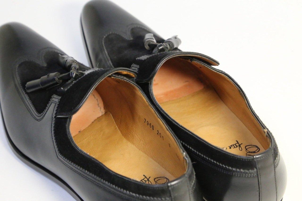 342 ほぼ新品 サントーニ Santoni タッセル ローファー コンビ - SHOESAHOLIC 公式 | 高級靴の買取委託と中古