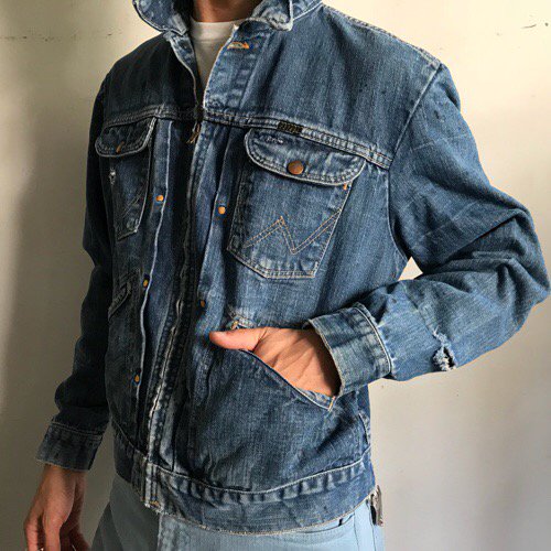 70´s Wrangler☆USA製☆Denim Jacket 豪華 - www