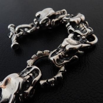 トラヴィスワーカーK18ガーゴイル 6スカルブレスレット オーダー 定価120万 TRAVIS WALKER/トラヴィスワーカー フェイス トゥ フェイス