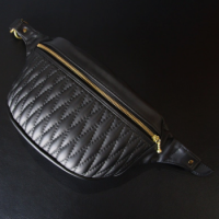 【BACKDROP Leathers/バックドロップ・レザーズ】<BR>ダイヤ ウエストバッグ