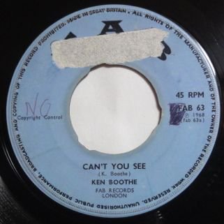 CAN'T YOU SEE/KEN BOOTHE - GAMUSHARA DISC