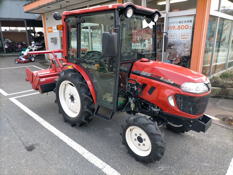 中古トラクター22馬力ヤンマーEF222エアコンキャビン-山形菊地農機商会