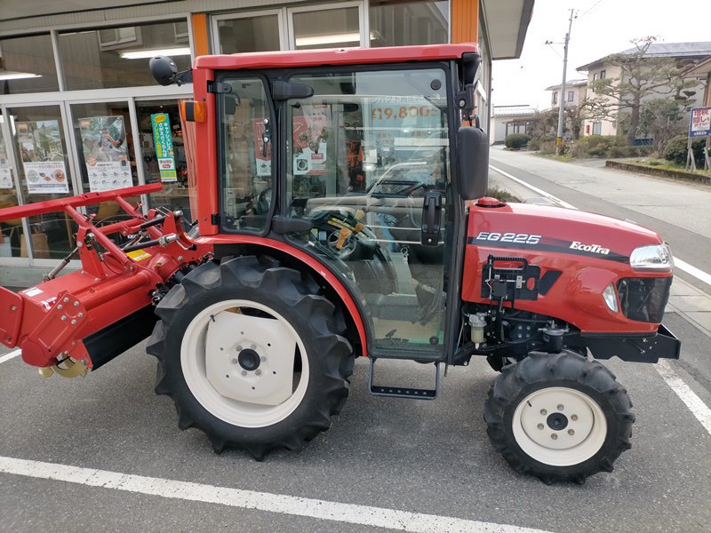 中古トラクター22馬力ヤンマーEF222エアコンキャビン-山形菊地農機商会