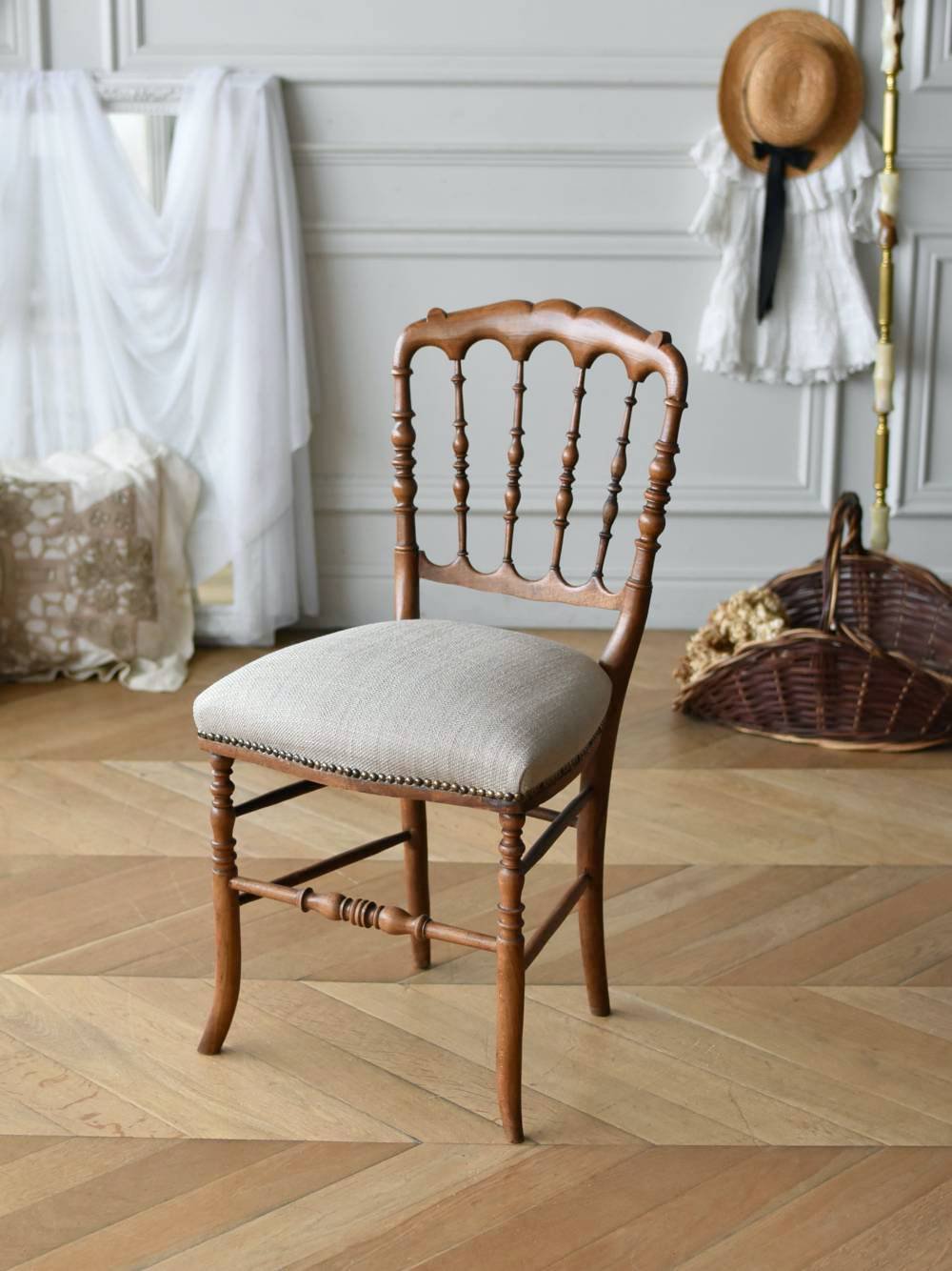フランスアンティーク家具 ナポレオンチェア.45 アンティーク小椅子