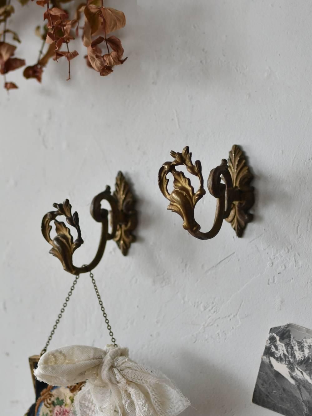 フランスアンティークパーツ カーテンフック.5 / 2点セット