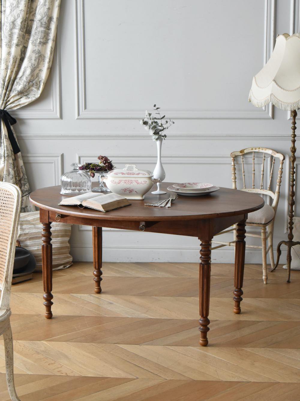 フランスアンティーク家具 バタフライテーブル.17 フレンチテーブル