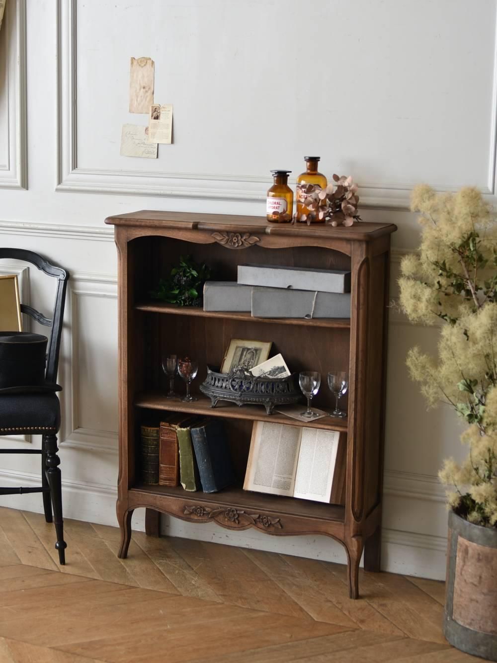 フランスアンティーク家具 3段ブックシェルフ.4 アンティークディスプレイ