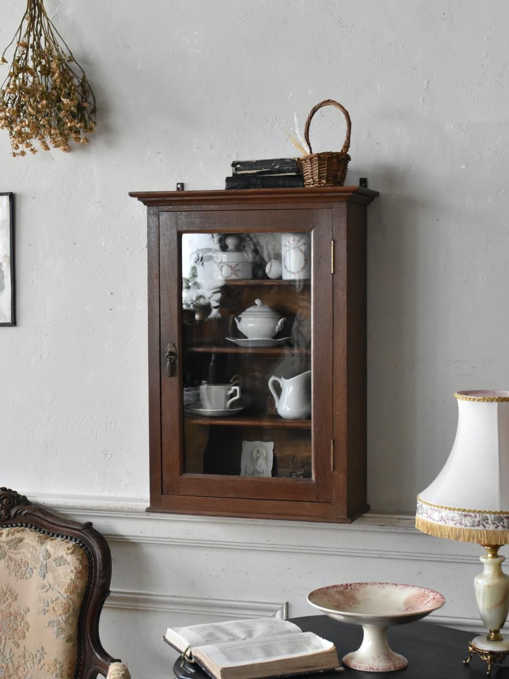 アンティーク・ヴィンテージ調　ウォールシェルフ　メルスリー　キャビネット 20240829223416_1_1.jpg