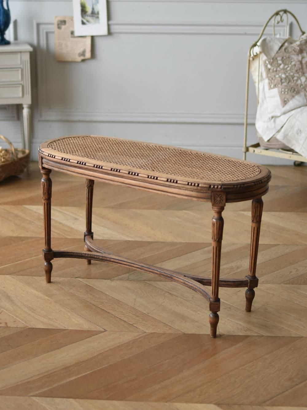 フランスアンティーク家具 アンティークスツール.12 ベンチ 椅子