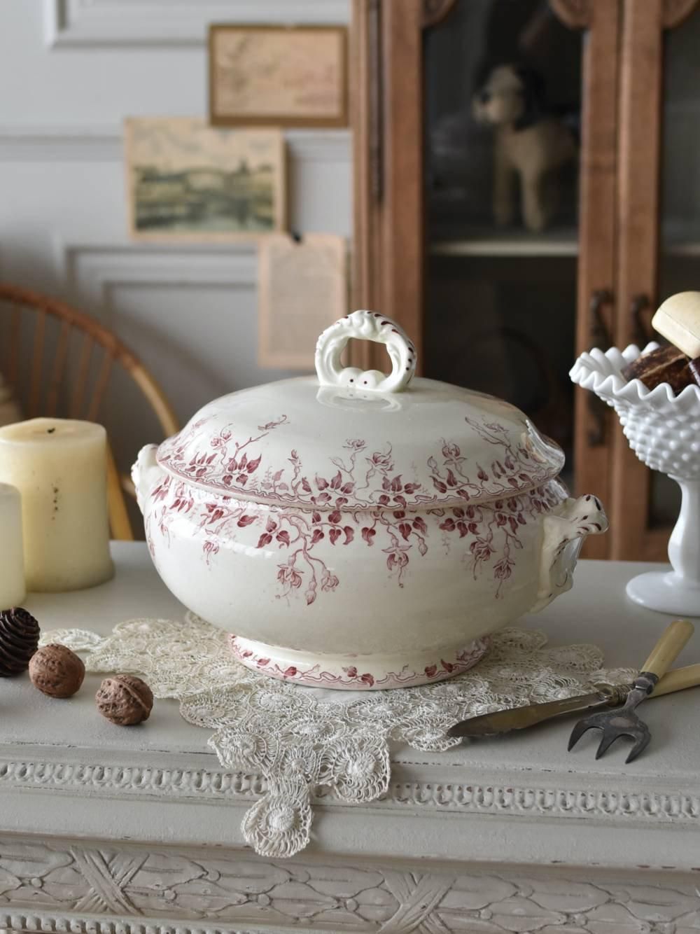 スーピエール.EMILE BOURGEOIS フランス アンティーク テーブル