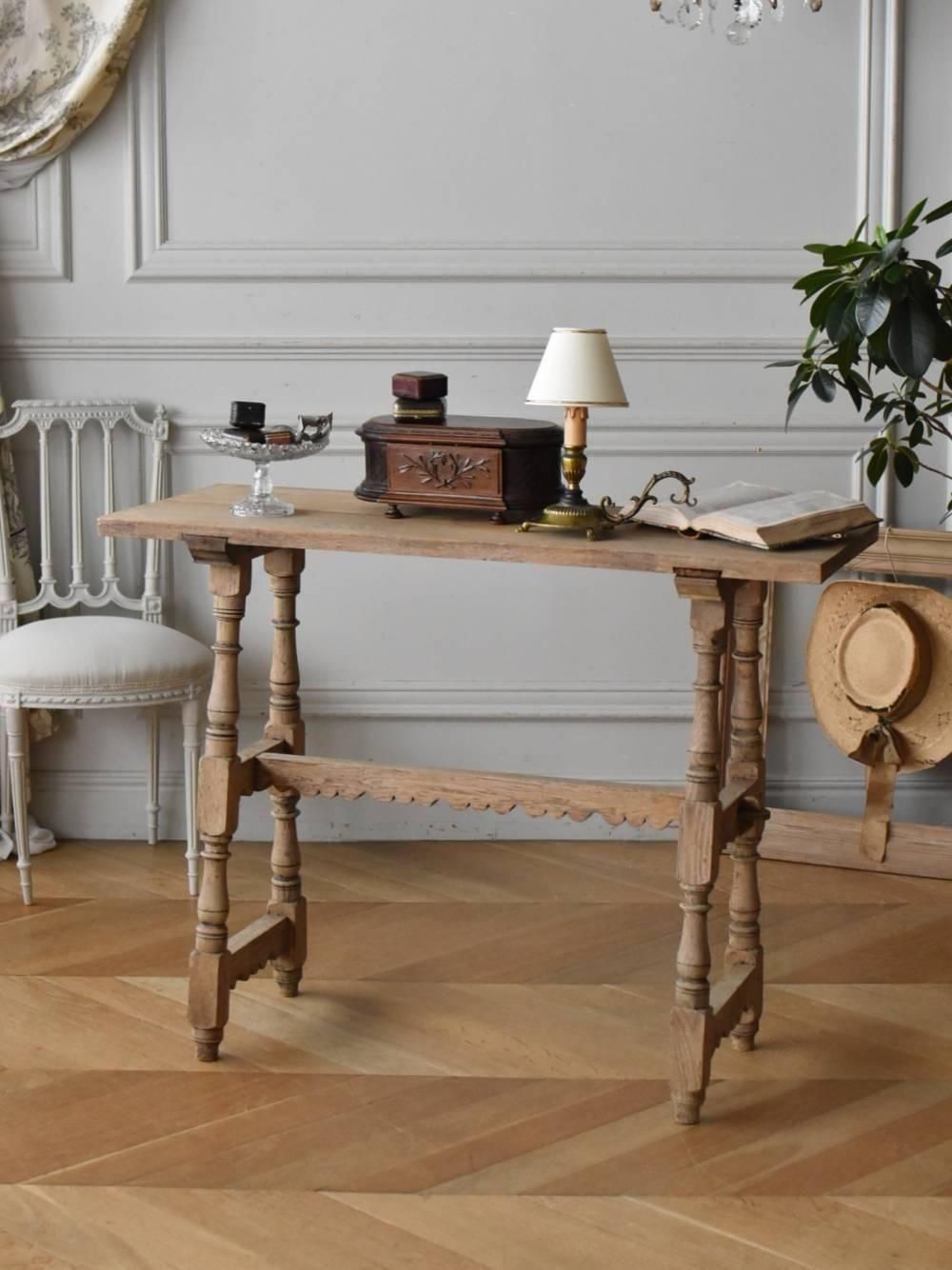 フランスアンティーク　家具　デスク　テーブル　作業台　机　ドレッサー　ダイニング フランスアンティーク 家具 デスク テーブル 作業台 机