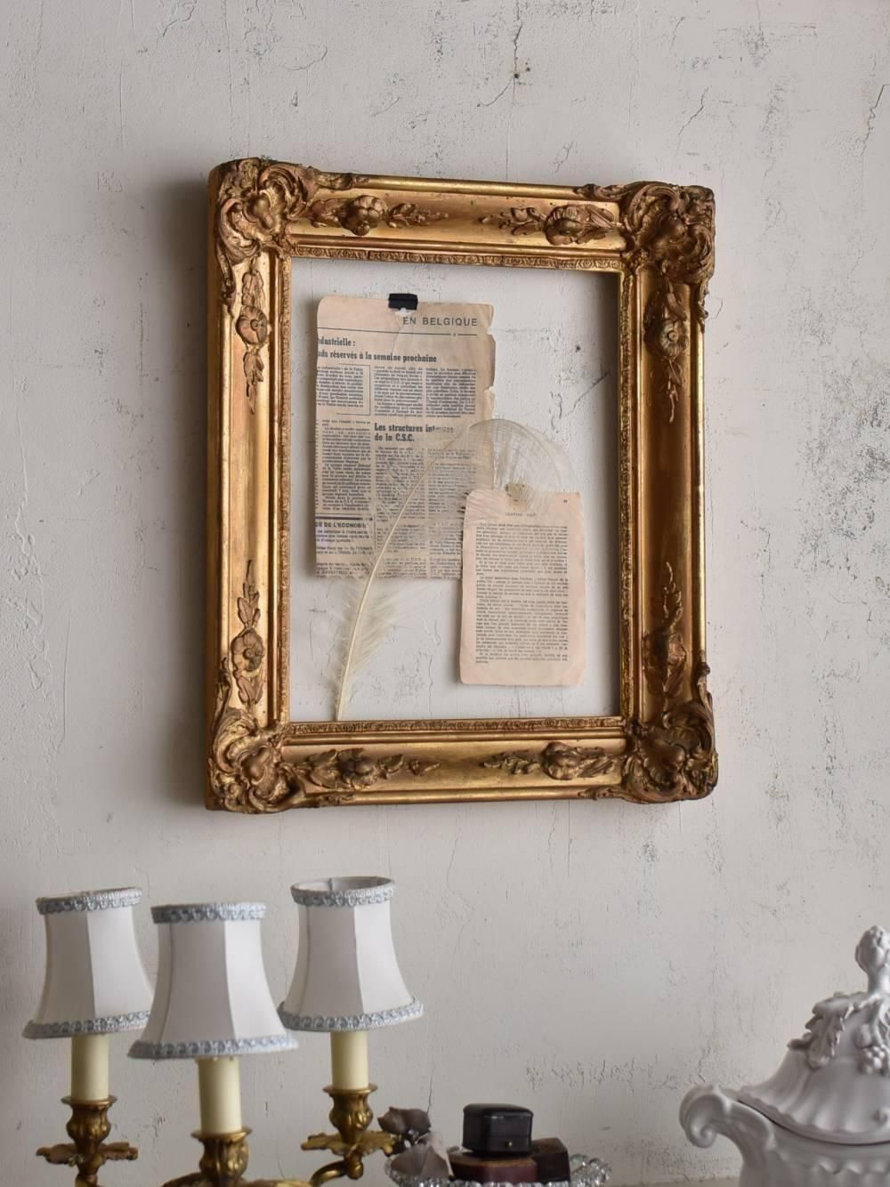 フランス　アンティーク　フレーム アンティークフレーム.17 フランスアンティークインテリア 額