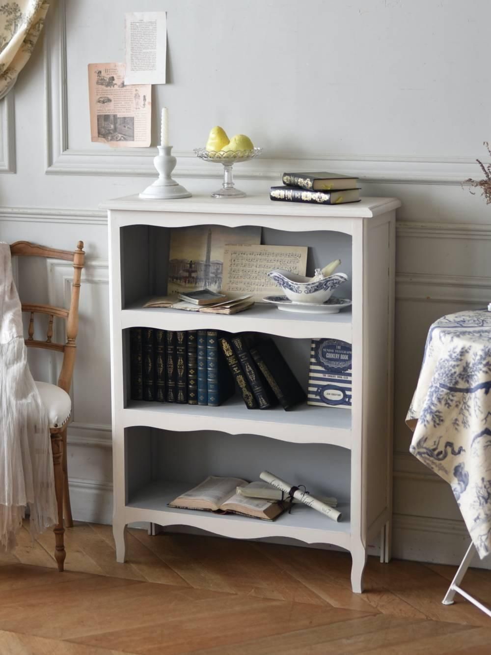 ペイントブックシェルフ.3 フランスヴィンテージ家具 本棚 オープン