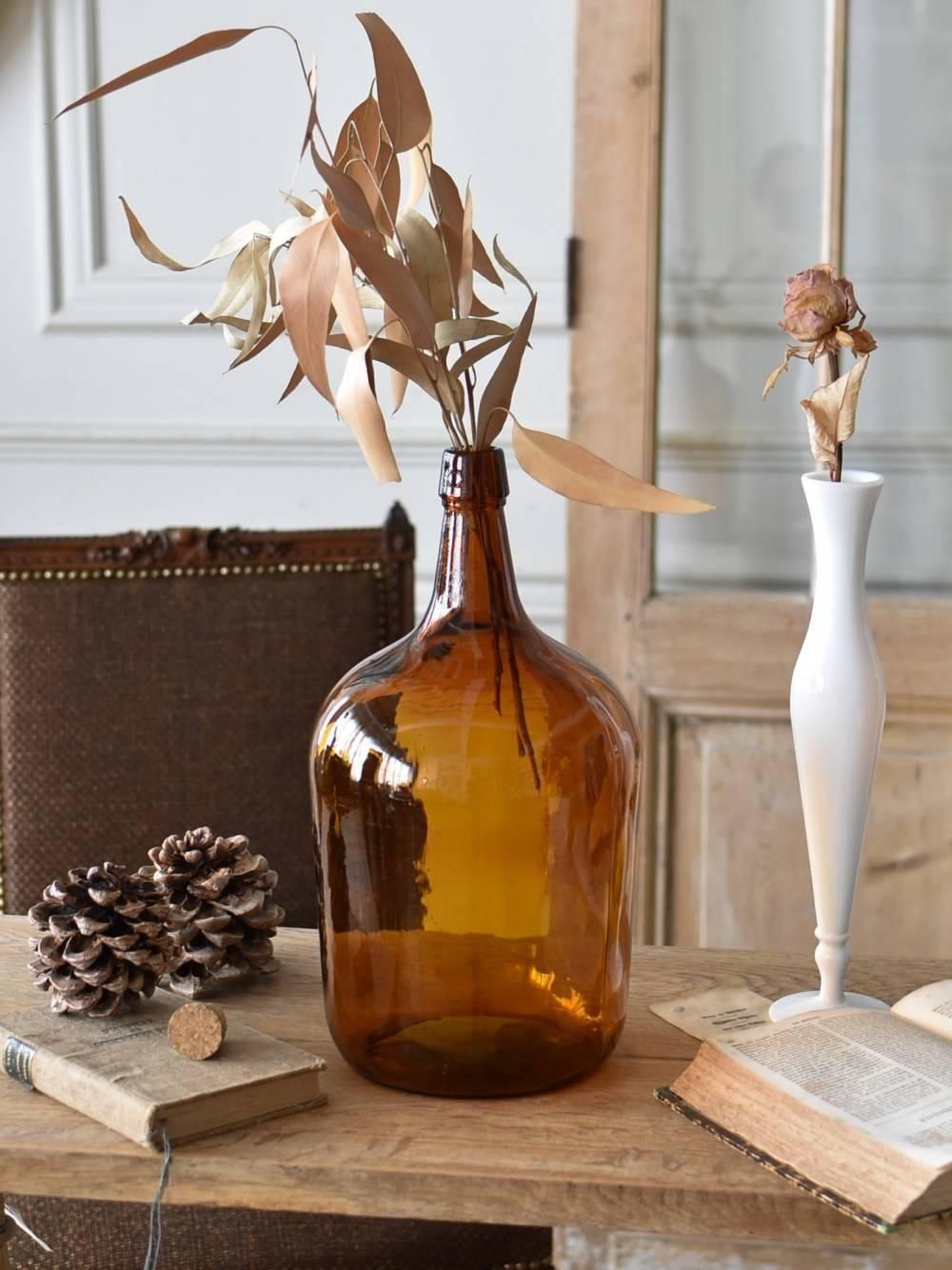 フランスアンティーク雫型ワインボトル/デミジョン/ガラス花器(77-163-4 フランスアンティーク雫型ワインボトル/デミジョン/ガラス花器(77-163