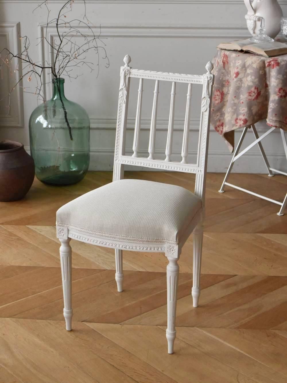 アンティークチェア.White4 フランスアンティーク家具 フレンチ