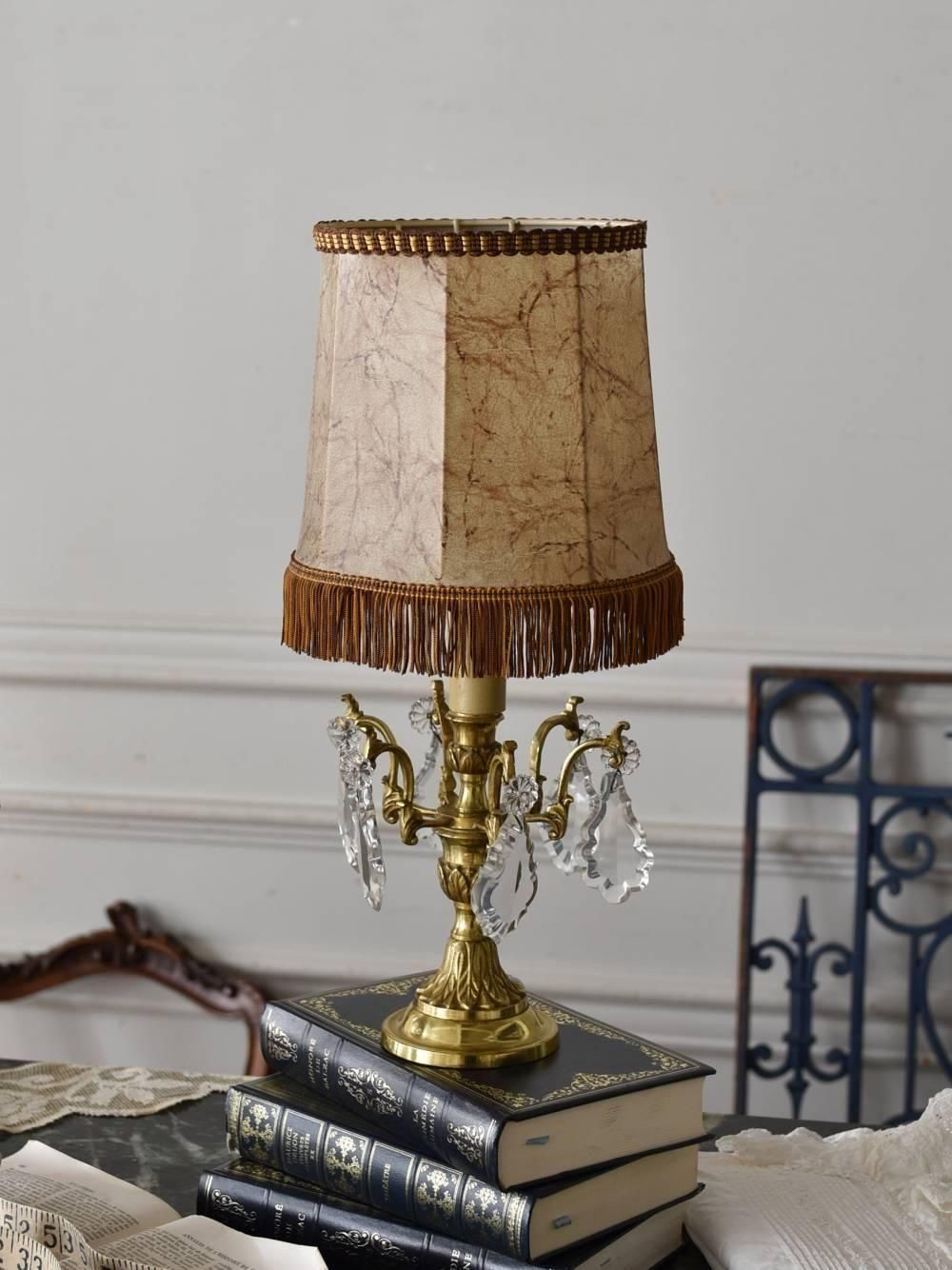 逸品　アール・デコ　テーブルデスクランプ　ウラン&オパルセントG真鍮　フランス アールデコテーブルデスクランプ ウラン&オパルセントG真鍮 フランス