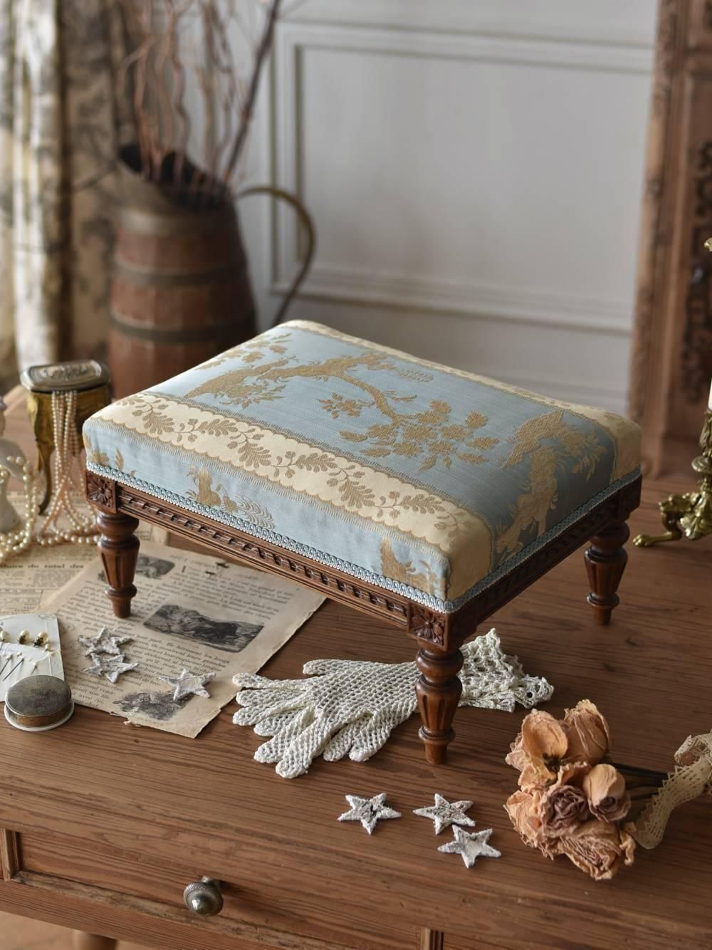 フットスツール.39 フランスアンティーク家具 ディスプレイ