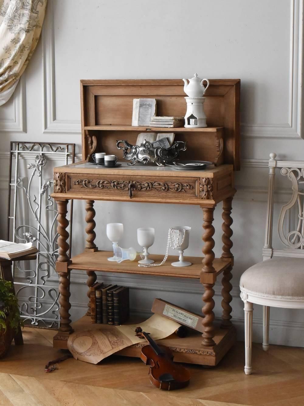 アンティーク2WAYサイドボード.6 フランスアンティーク家具 剥離