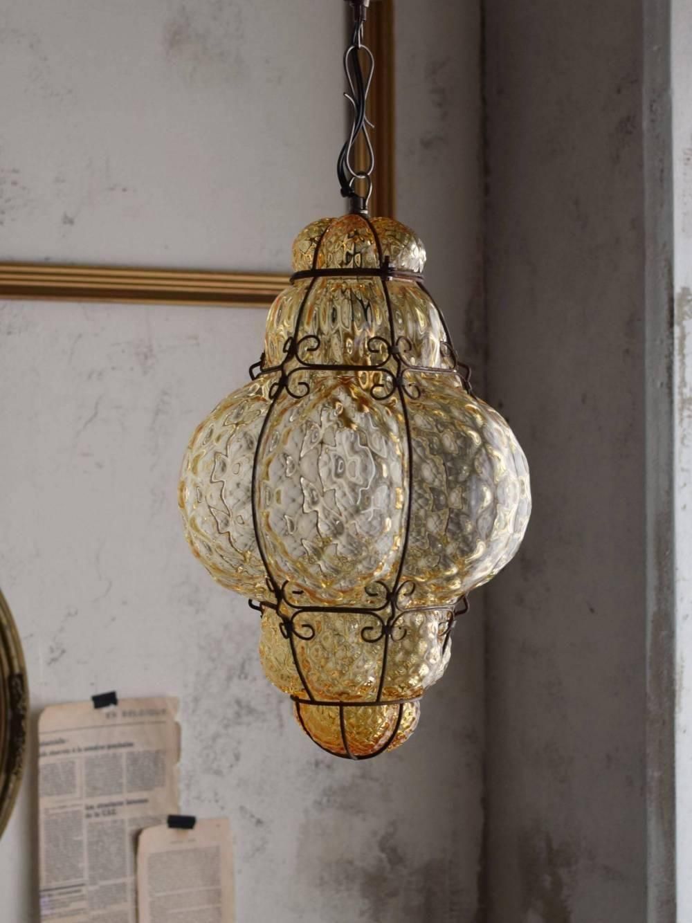 ムラーノガラスランプ.6 イタリアアンティーク照明 インテリア