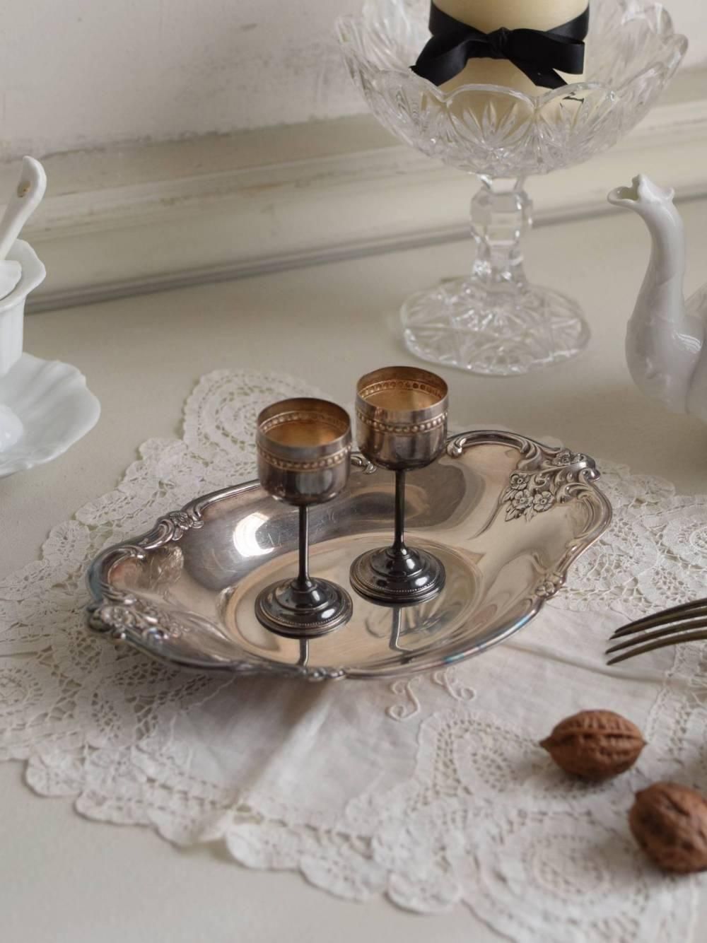 シルバートレイ.10 ヴィンテージ雑貨 アメリカ インテリア Silver