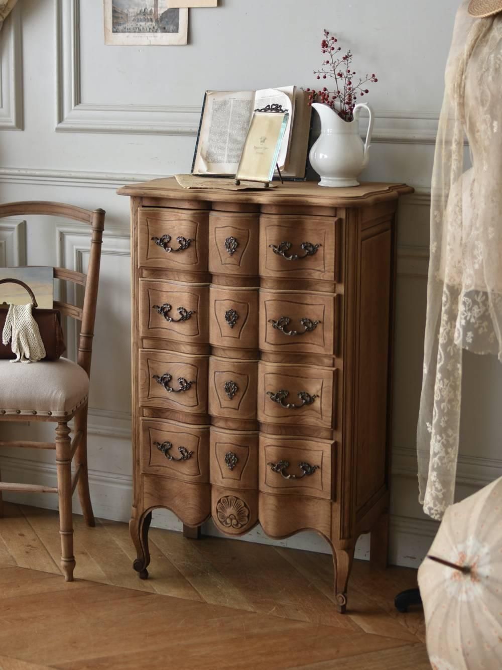 france アンティーク フランス テーブル チェスト キャビネット フランスアンティーク木製ベッドサイドキャビネット/ナイト