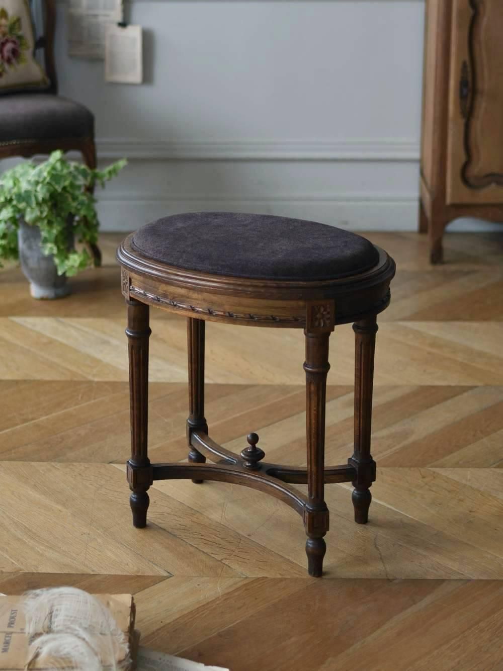 パリの雑貨屋 F-23 スツール 丸椅子 フレンチカントリー風 クラシカル家具 パリの雑貨屋 F-23 スツール 丸椅子 フレンチカントリー風 クラシカル家具