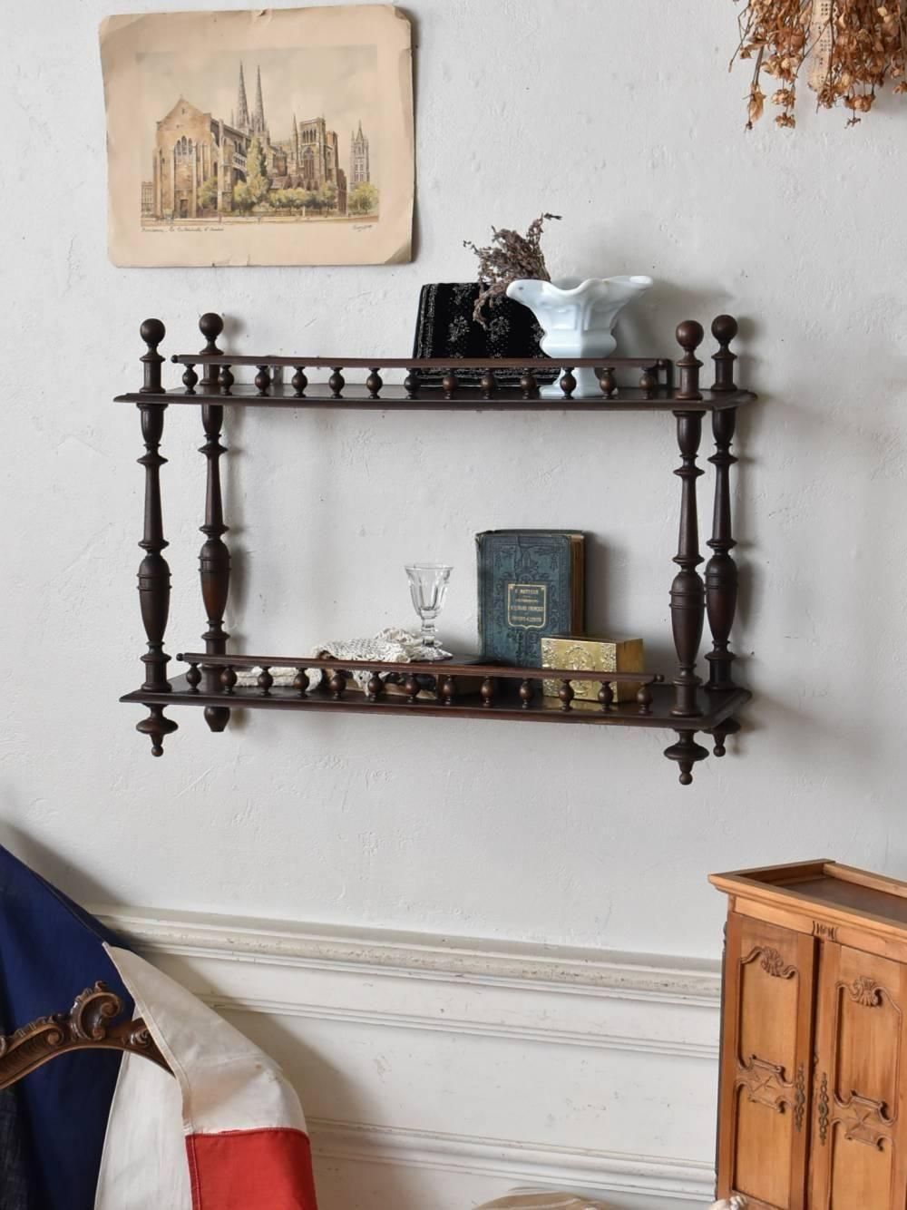 アンティーク 木製ウォールラック ディフェランス アンティーク 木製ウォールラック ディフェランス アンティーク 木製