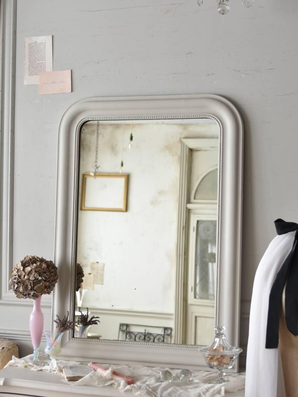 フレンチミラー.L2 フランスアンティーク家具 鏡 ウォールデコレーション