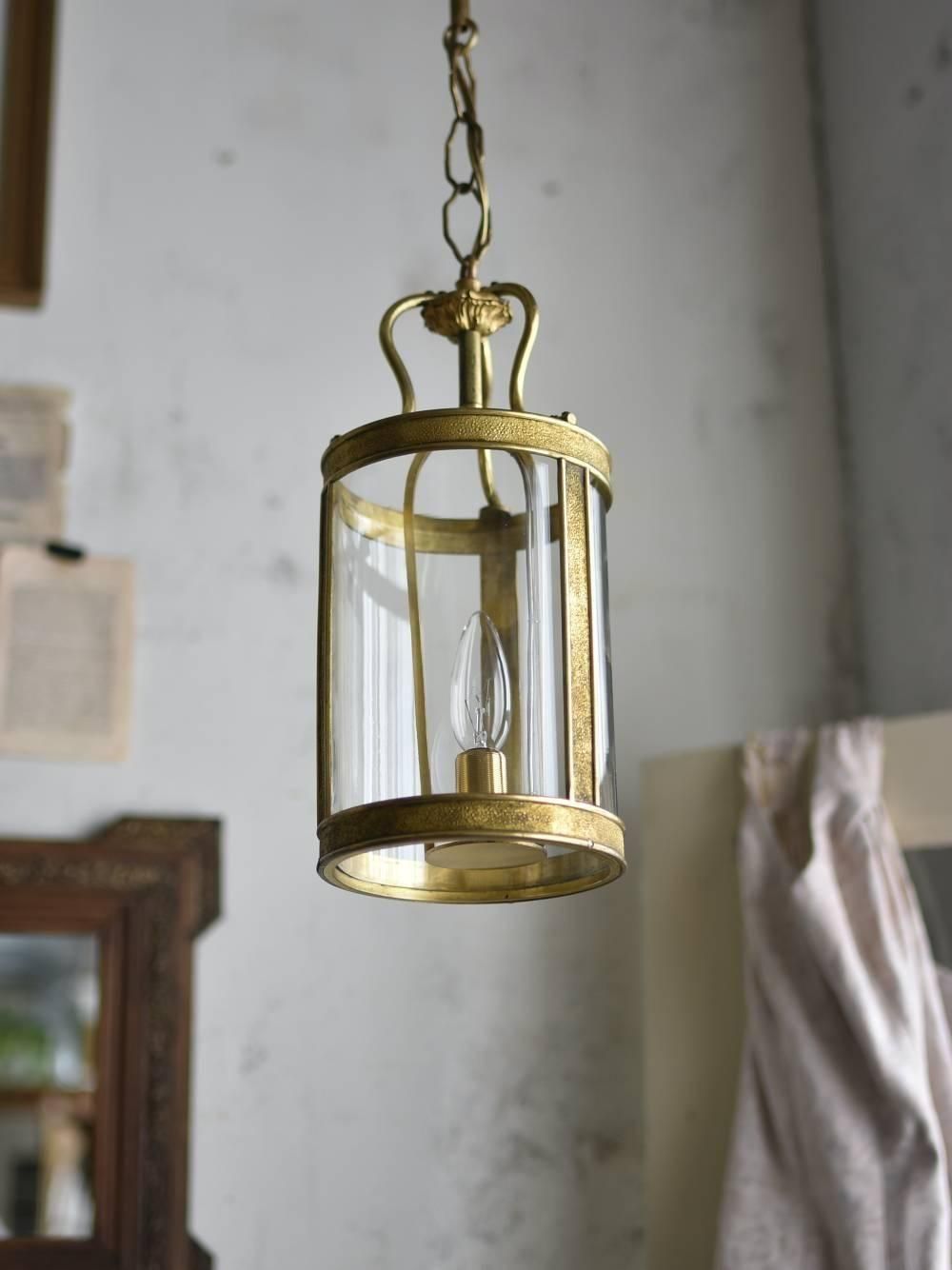 筒型ランタンランプ.32 フランスヴィンテージ照明 吊り下げランプ