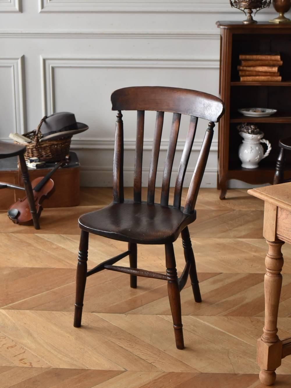 【アンティーク】イギリス製ウィンザーチェア B ウィンザーチェア.5B イギリスアンティーク家具 ウッドチェア 椅子