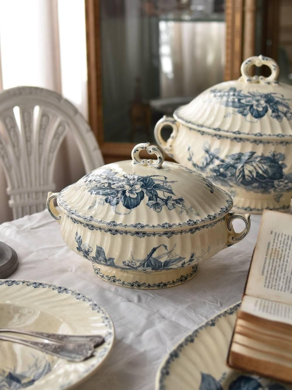 【希少美品】オクトゴナル　フランス　アンティーク　サルグミンヌ　スーピーエール スーピエール.1MURES フランスアンティーク雑貨 サルグミンヌ 食器