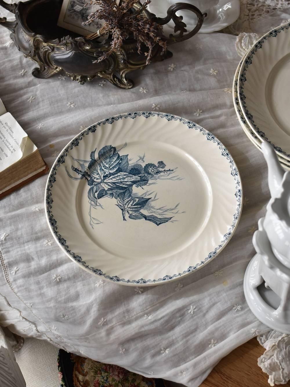 ラウンドプレート6.MURES フランスアンティーク雑貨 サルグミンヌ 食器