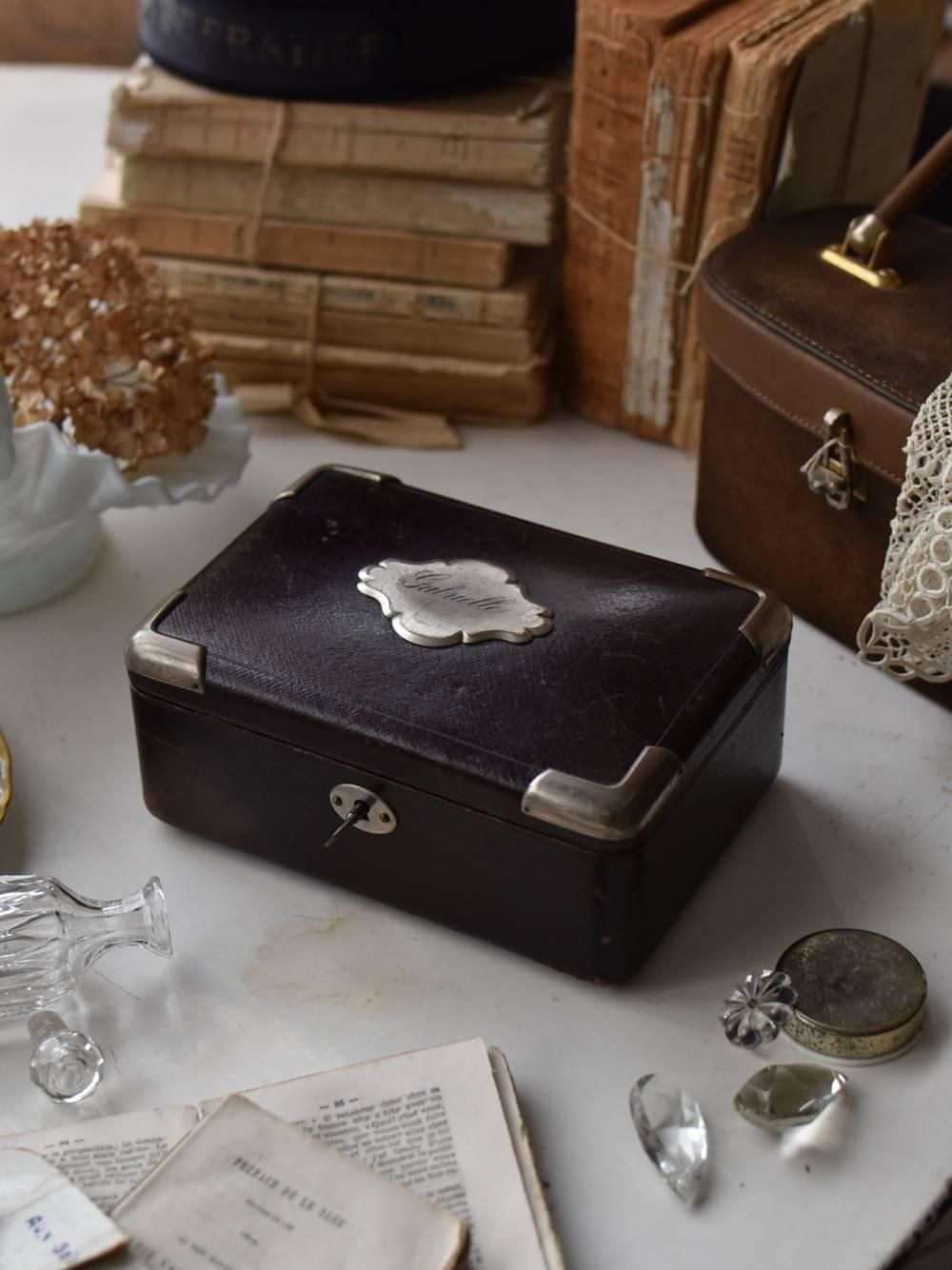 ジュエリーボックス.30 フランスアンティーク雑貨 箱 メイクボックス