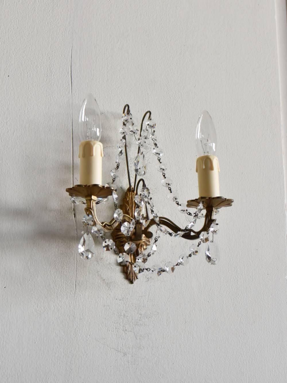 2灯ウォールランプ.24A フランスアンティーク照明 フレンチインテリア