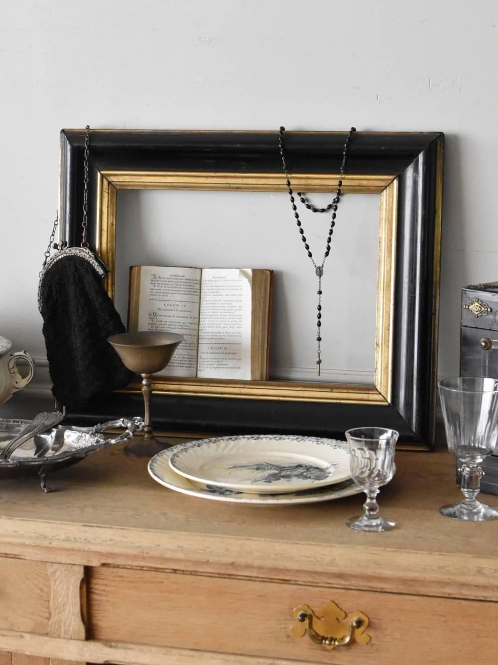 アンティークフレーム.Black×Gold フランスアンティークインテリア 額