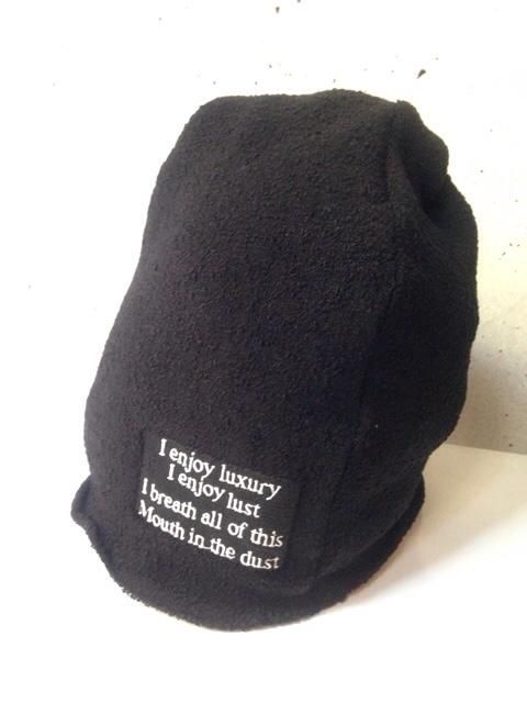 JULIUS ユリウス 帽子 ジャガードキャップ ニット ユリウス JULIUS Curved Knit Cap （Black） -デザイナーズ