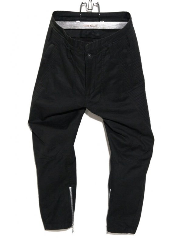 JULIUS(ユリウス) CO STRETCH TWILL ライダース パンツ (BLACK/KHAKI