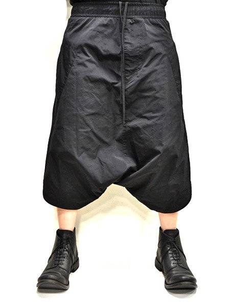 JULIUS(ユリウス) NY/RY TAFFETA OVERCROTCH PANTS (BLACK) 647PAM6