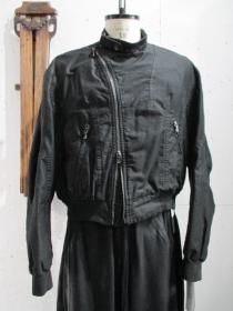JULIUS_7(ꥦ) cotton moleskin ZIP UP ֥륾 (BLACK)