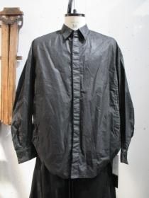 JULIUS_7(ꥦ)  COATED CLOTH  ץ졼󥷥 (BLACK)