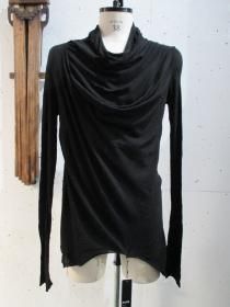 JULIUS_7(ꥦ)  TEXTURE JERSEY եͥå åȥ (BLACK)