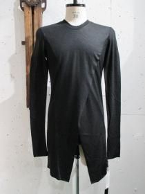 _JULIUS(ꥦ) WOOL SZ JERSEY CUT&SEWN  (BLACK)