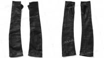 ͽʡ12-2ͽ_JULIUS (ꥦ)  10oz COATED STRETCH DENIM OPERA GLOVES (BLACK)