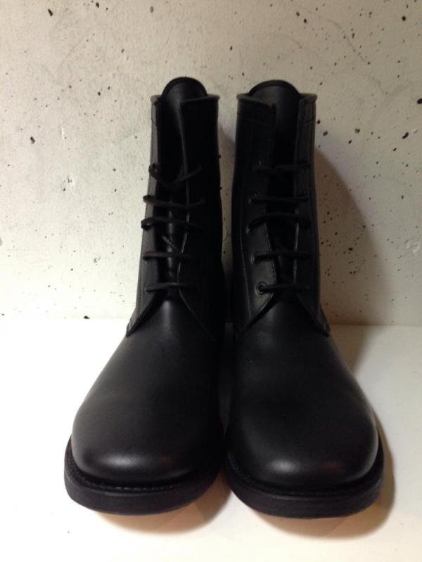 wjk BOOTS 5H TYPE-23 wax leather (black) 5ホール 編み上げ ブーツ ...