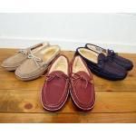 <img class='new_mark_img1' src='https://img.shop-pro.jp/img/new/icons1.gif' style='border:none;display:inline;margin:0px;padding:0px;width:auto;' />UNUSEDRUSSEL MOCCASIN LARAMIE SLIP-ON Oneida  (BEIGE/BLACK)