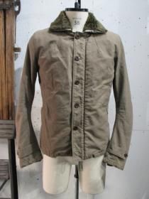 wjk(֥른)  deck jacket TYPE-N1  destroy cotton twill    (KHAKI/BLACK)